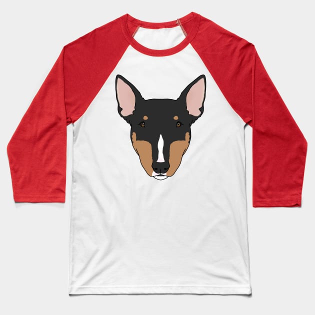 Bull Terrier Baseball T-Shirt by childofthecorn